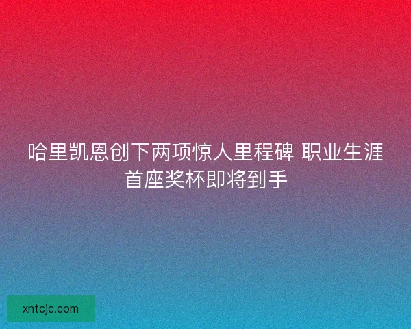 哈里凯恩创下两项惊人里程碑 职业生涯首座奖杯即将到手 哈里凯恩创下两项惊人里程碑 职业生涯首座奖杯即将到手